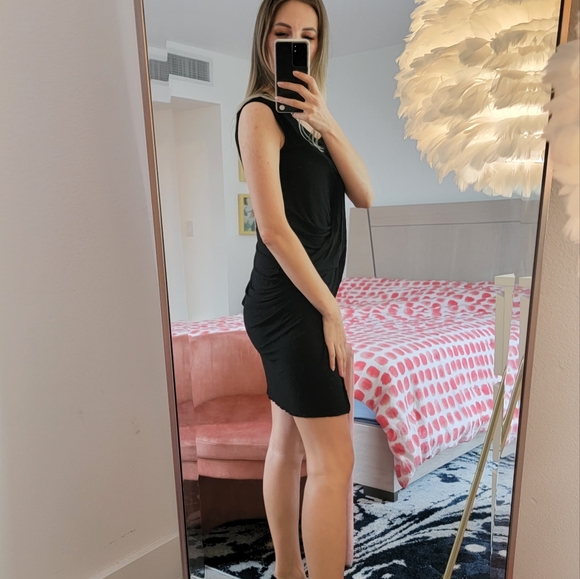 Allsaint Black Casual Sexy Dress - Picture 4 of 6